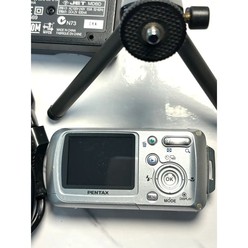 Pentax Optio WPi 6.0MP Waterproof Compact Digital Camera Silver Untested